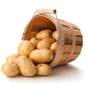 Golden Potatoes in a Basket