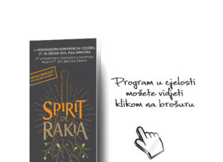 1. Međunarodna konferencija i izložba o rakiji “Spirit of Rakia” 27. do 30. ožujka