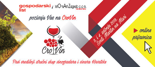 CroVin - Prvi središnji stručni skup vinogradara i vinara hrvatske