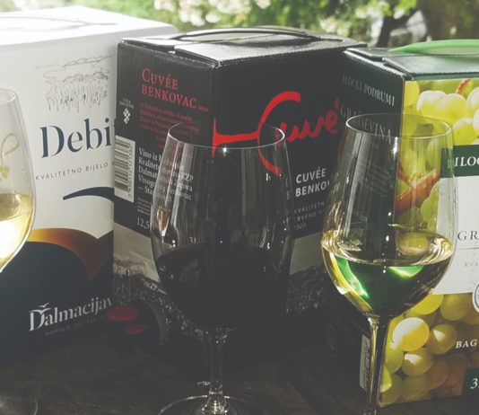 bag-in-box pakiranja vina u kutijama