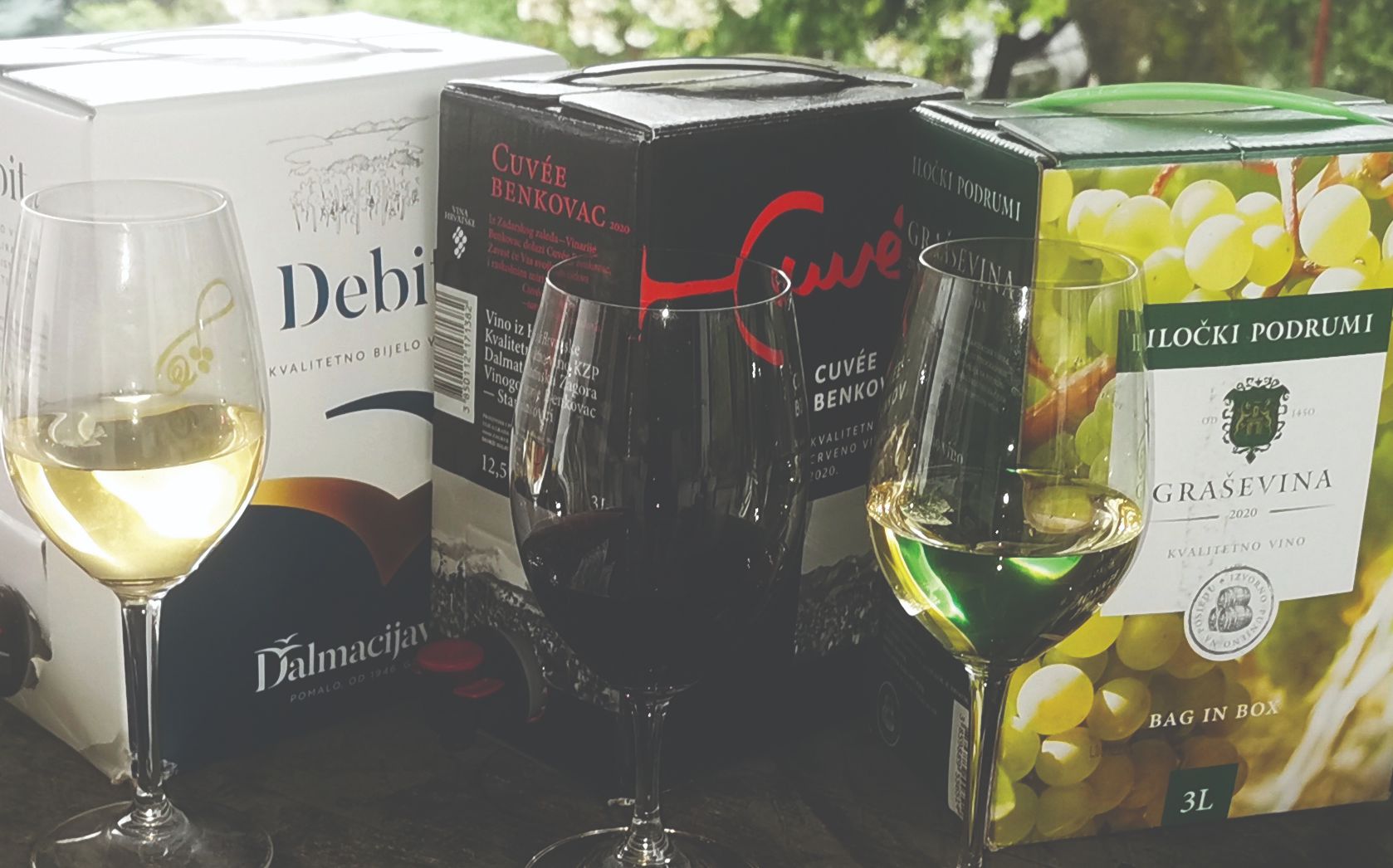 bag-in-box pakiranja vina u kutijama