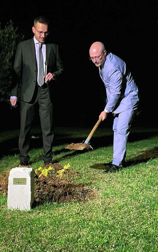 Sadnja spomen-loze plavca malog na otvorenju Sabatine