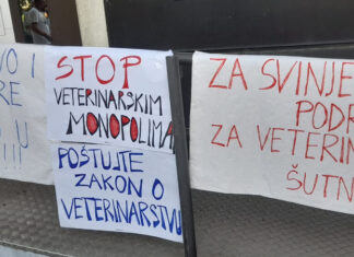 Zašto veterinari uporno prosvjeduju ispred Ministarstva poljoprivrede?