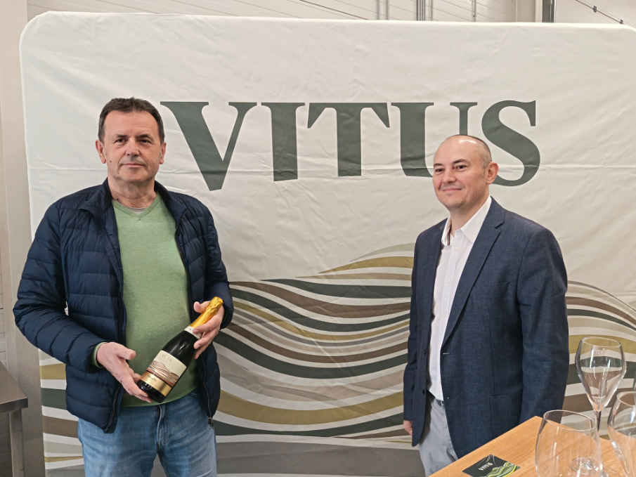 Prof. dr. sc. Edi Maletić i vlasnik vinarije Vitus Darko Bratković